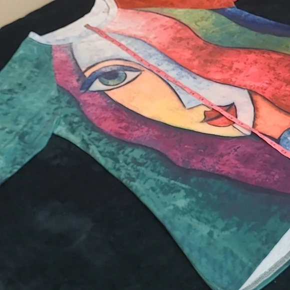 π¨2/$20π¨ WAS $48 Womenβs printed graphic t-shirt size xxl short sleeve nwot - Picture 4 of 12